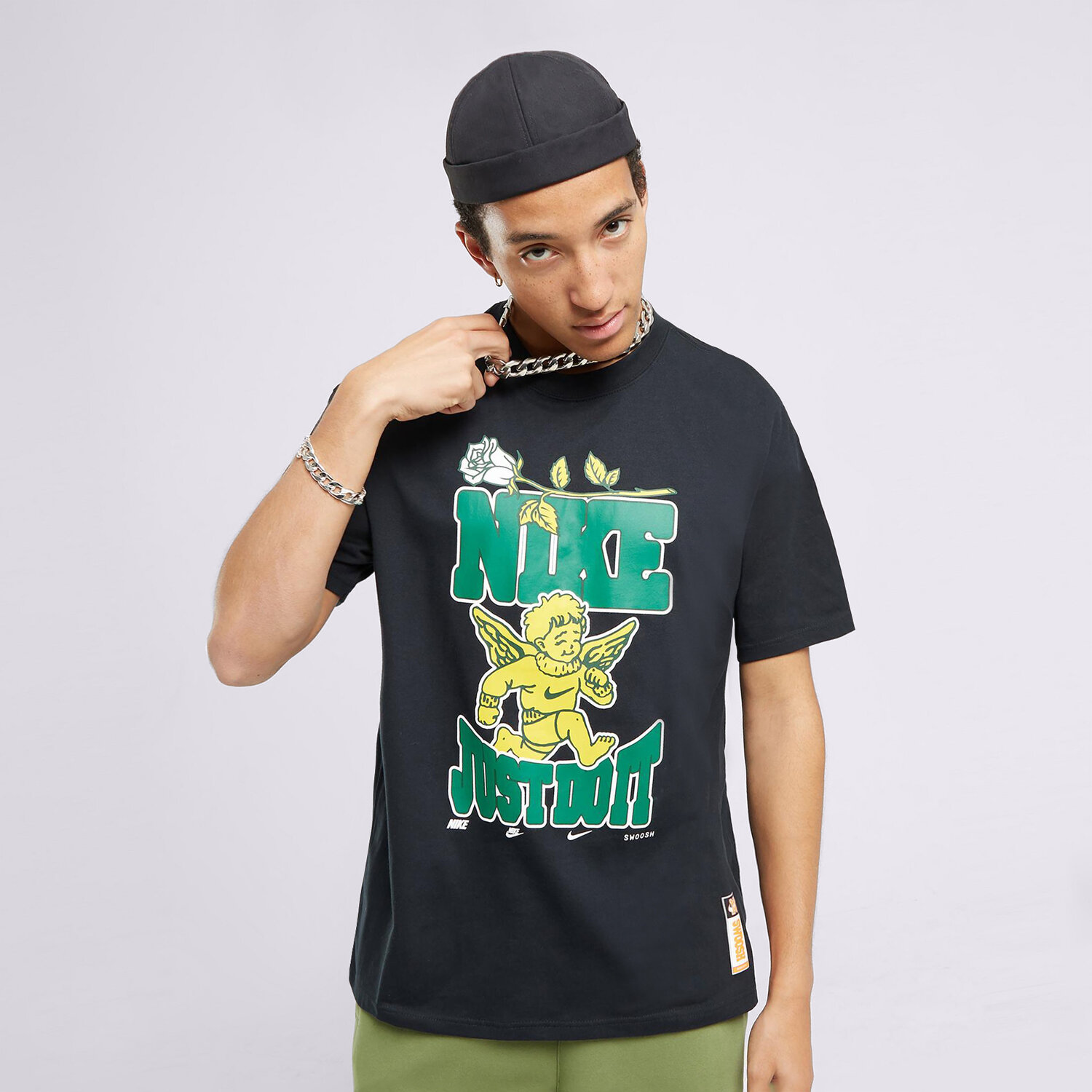 Koszulka, t-shirt sportowy męski NIKE T-SHIRT NIKE SPORTWEAR FD1322-010 CZARNY