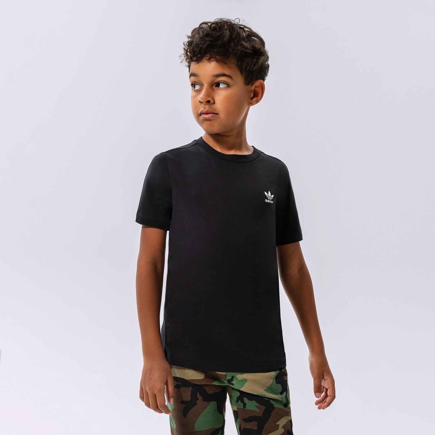 Koszulka, t-shirt dla dzieci ADIDAS T-SHIRT GIRL HK0401 CZARNY