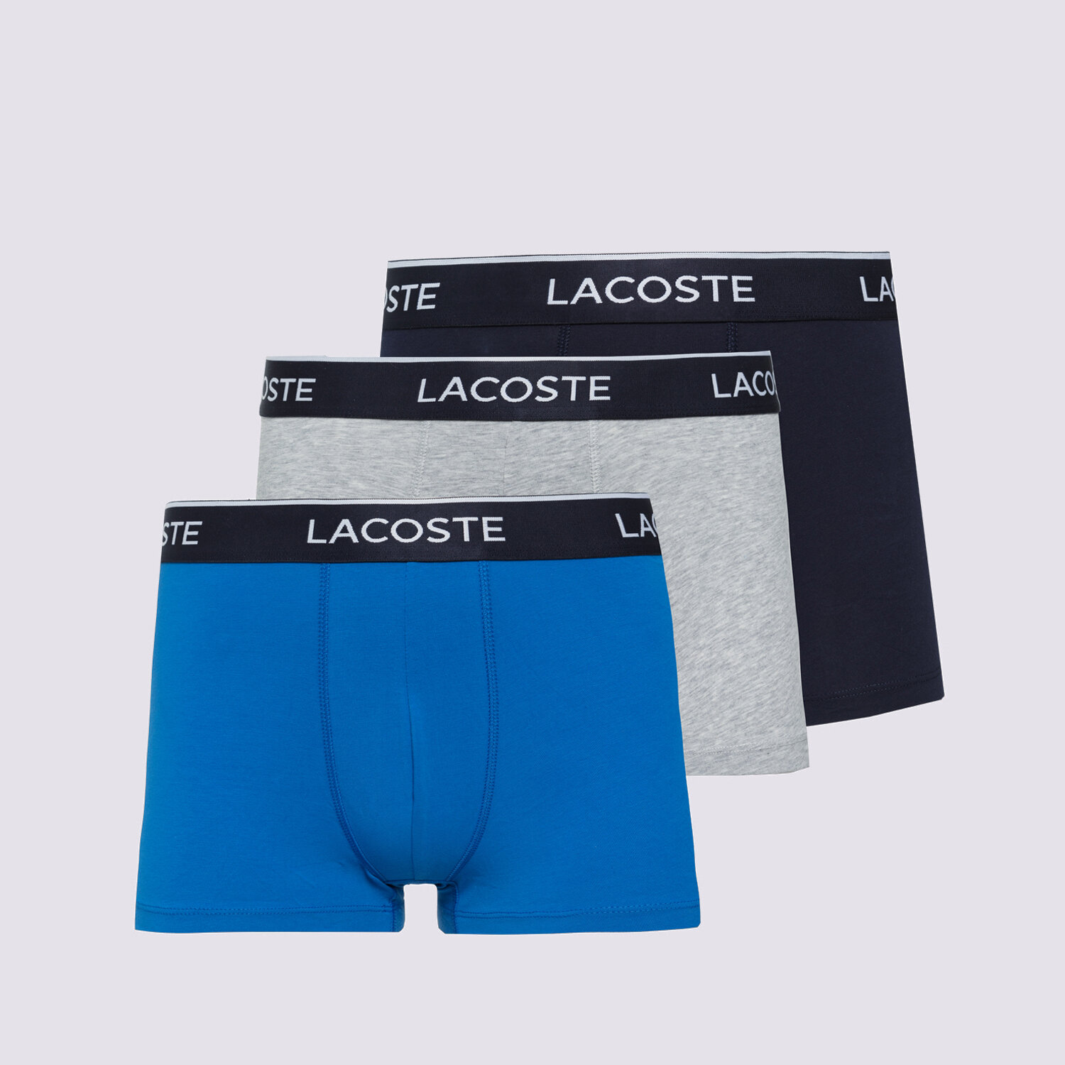 LACOSTE BOKSERKI MARINA/NAVY BLUE-SILVER C 5H3389DWX MULTICOLOR