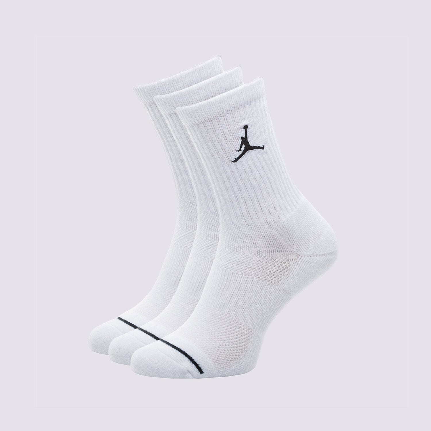 Skarpetki sportowe damskie JORDAN SKARPETY UNISEX JORDAN JUMPMAN CREW SOCKS (3 PACK) SX5545-100 BIAŁY