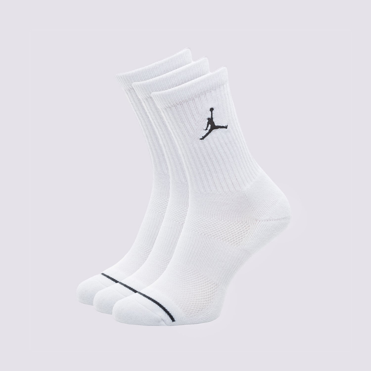 Skarpetki sportowe damskie JORDAN SKARPETY UNISEX JORDAN JUMPMAN CREW SOCKS (3 PACK) SX5545-100 BIAŁY