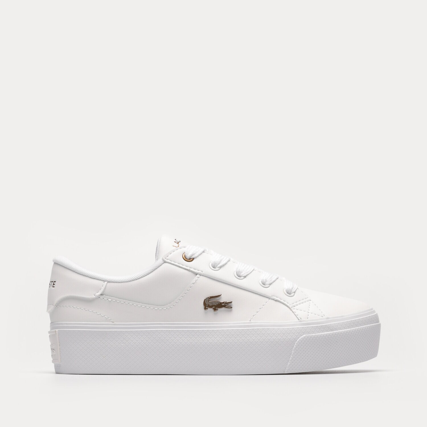 Damskie trampki, tenisówki LACOSTE ZIANE PLATFORM 123 1 CFA 745CFA001321G BIAŁY