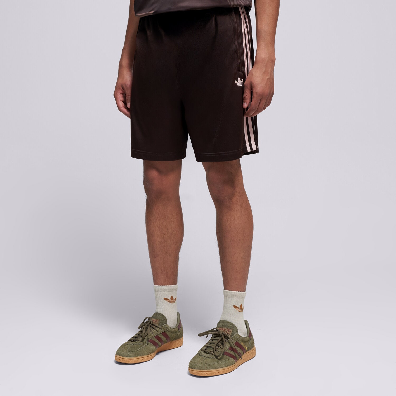 Krótkie spodenki, szorty męskie ADIDAS SZORTY FIREBIRD SHO KE1373 BRĄZOWY
