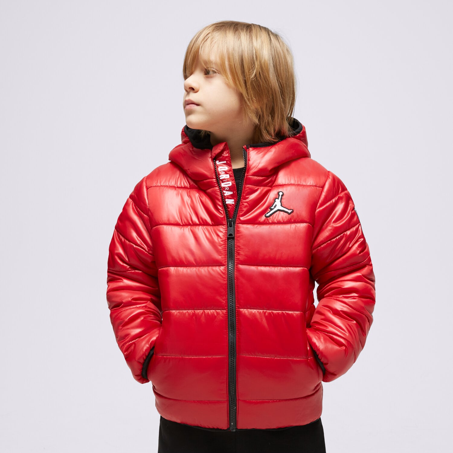 Dziecięca kurtka przejściowa (wiosenna/jesienna) JORDAN KURTKA ZIMOWA JDB MW DOWN JKT BOY 95C441-R78 CZERWONY