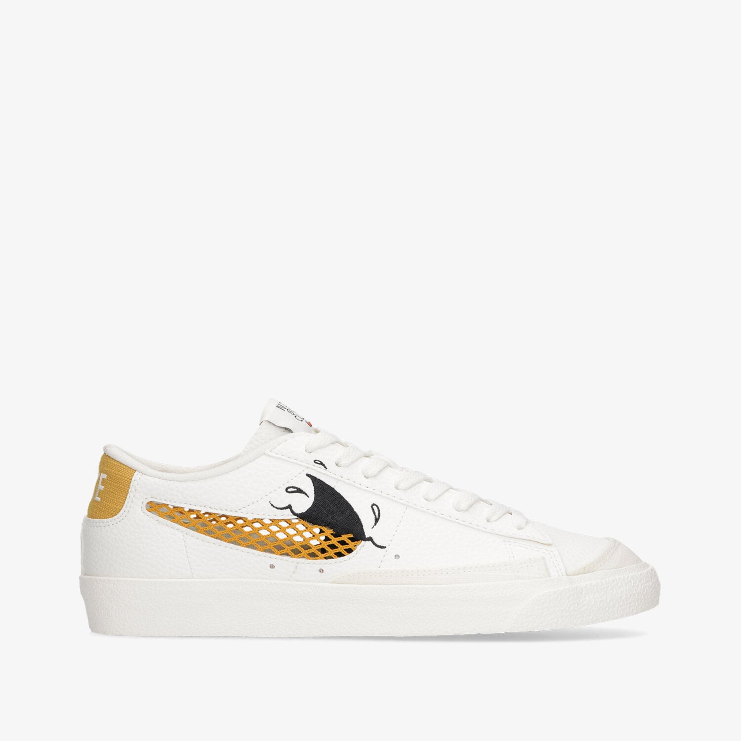 Buty sneakersy męskie NIKE BLAZER LOW '77 SE NEXT NATURE DM0210-100 BIAŁY