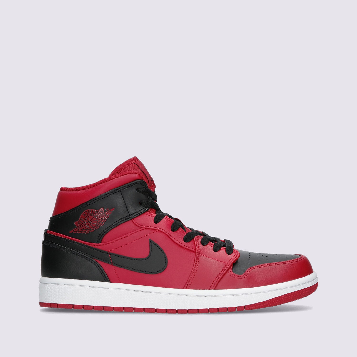 Buty sneakersy męskie JORDAN AIR 1 MID 554724-660 CZERWONY
