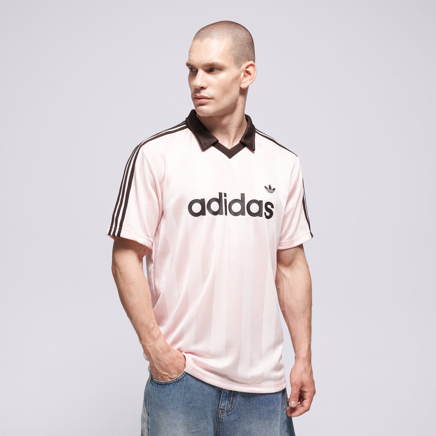 Koszulka, t-shirt sportowy męski ADIDAS T-SHIRT JERSEY KE3580 RÓŻOWY