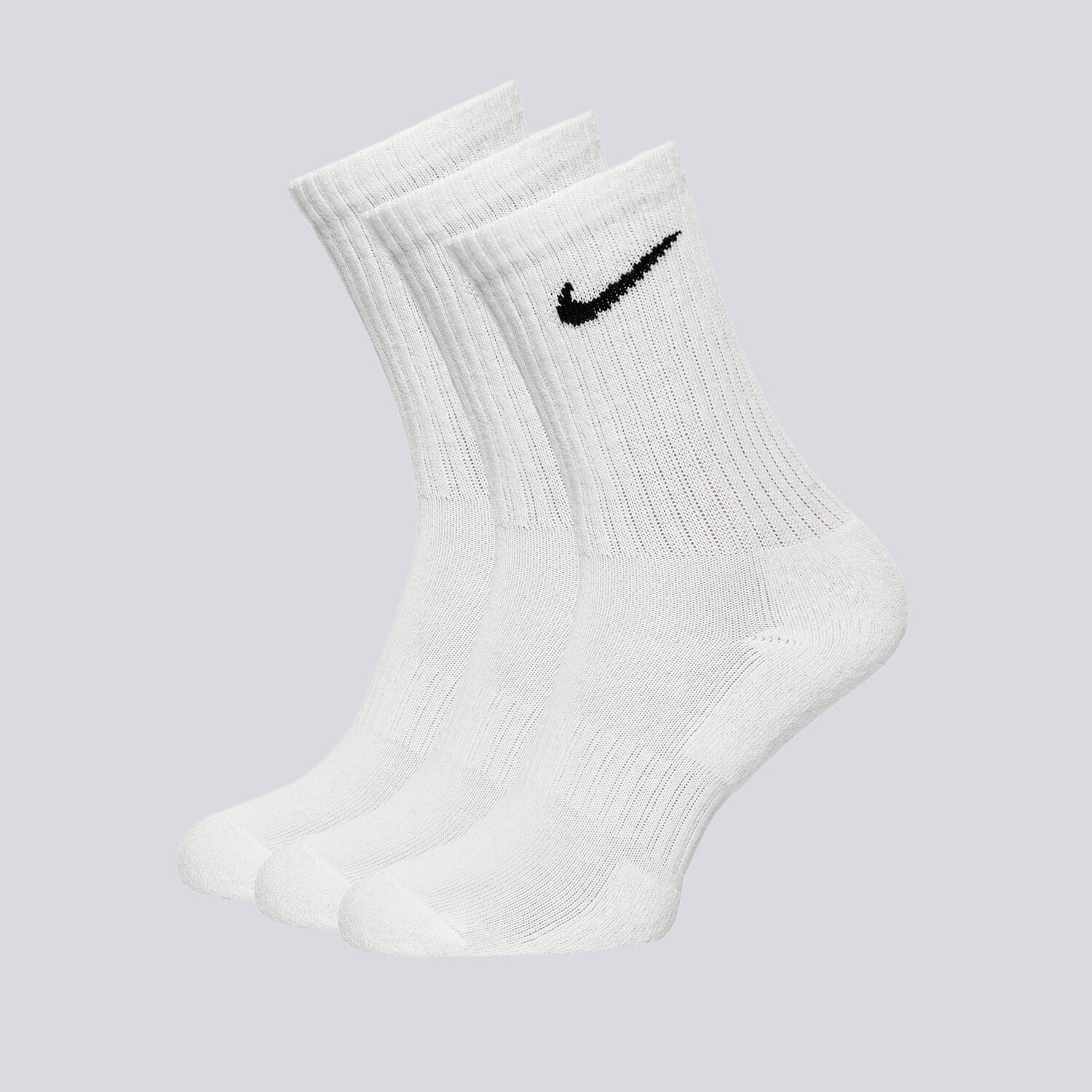 Skarpetki sportowe damskie NIKE 3-PACK CUSHIONED CREW SOCKS SX7664-100 BIAŁY