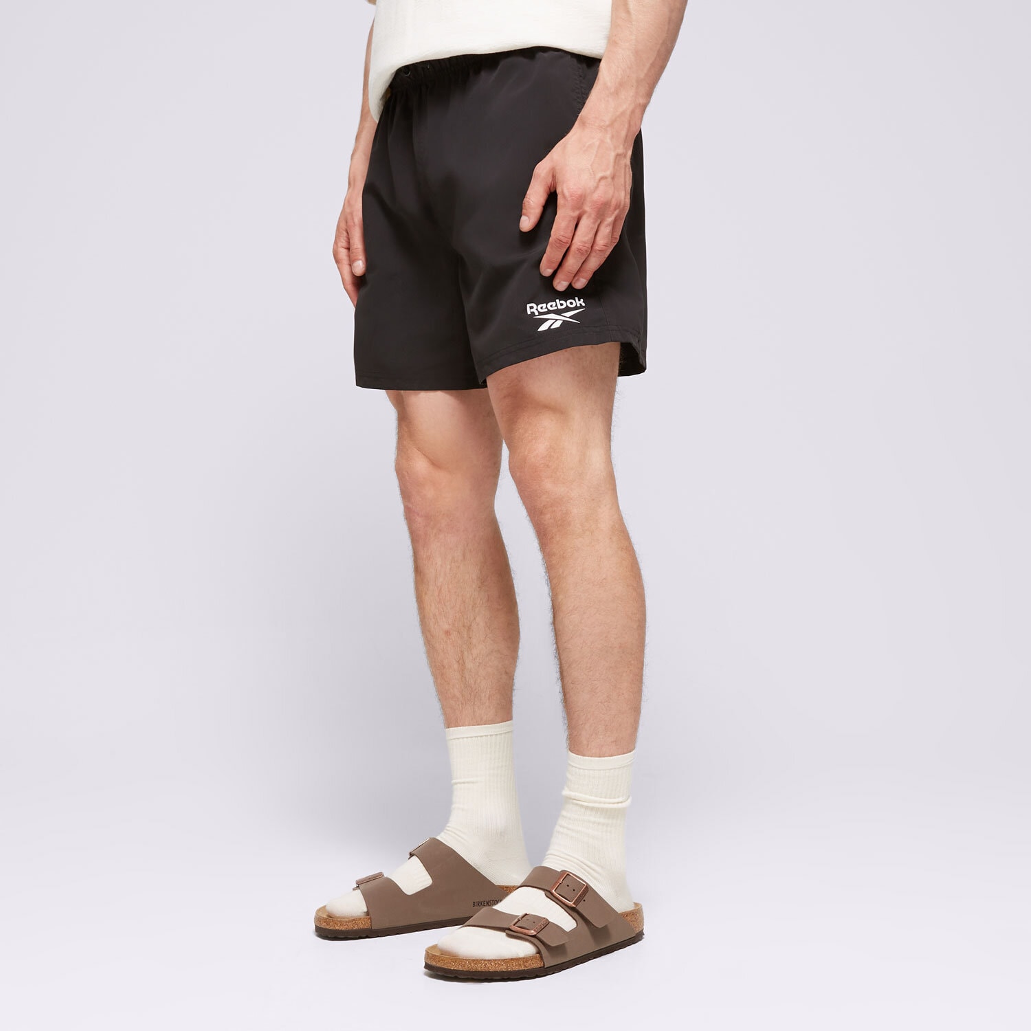 Krótkie spodenki, szorty męskie REEBOK SZORTY YALE L5_71002_RBK_BK CZARNY