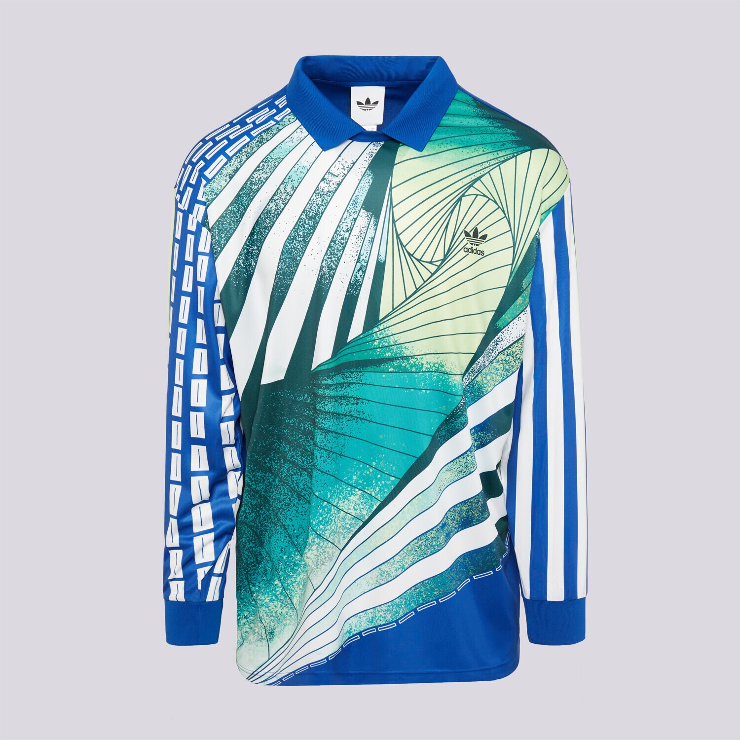 Koszulka, t-shirt sportowy męski ADIDAS T-SHIRT GOALIE JSY KC7918 MULTICOLOR