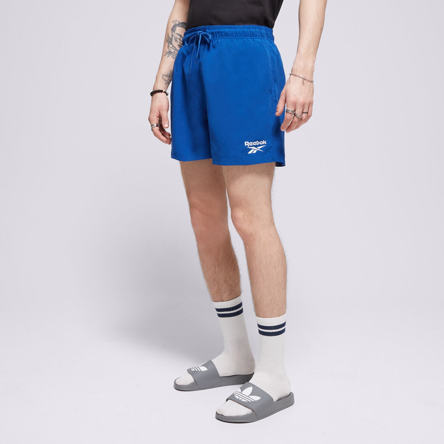 Krótkie spodenki, szorty męskie REEBOK SZORTY YALE L5_71002_RBK_BLU1 NIEBIESKI