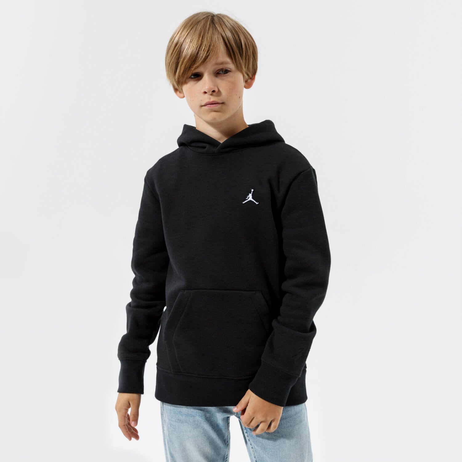 Sportowa bluza dziecięca JORDAN BLUZA Z KAPTUREM ESSENTIALS PO BOY 95A715-023 CZARNY