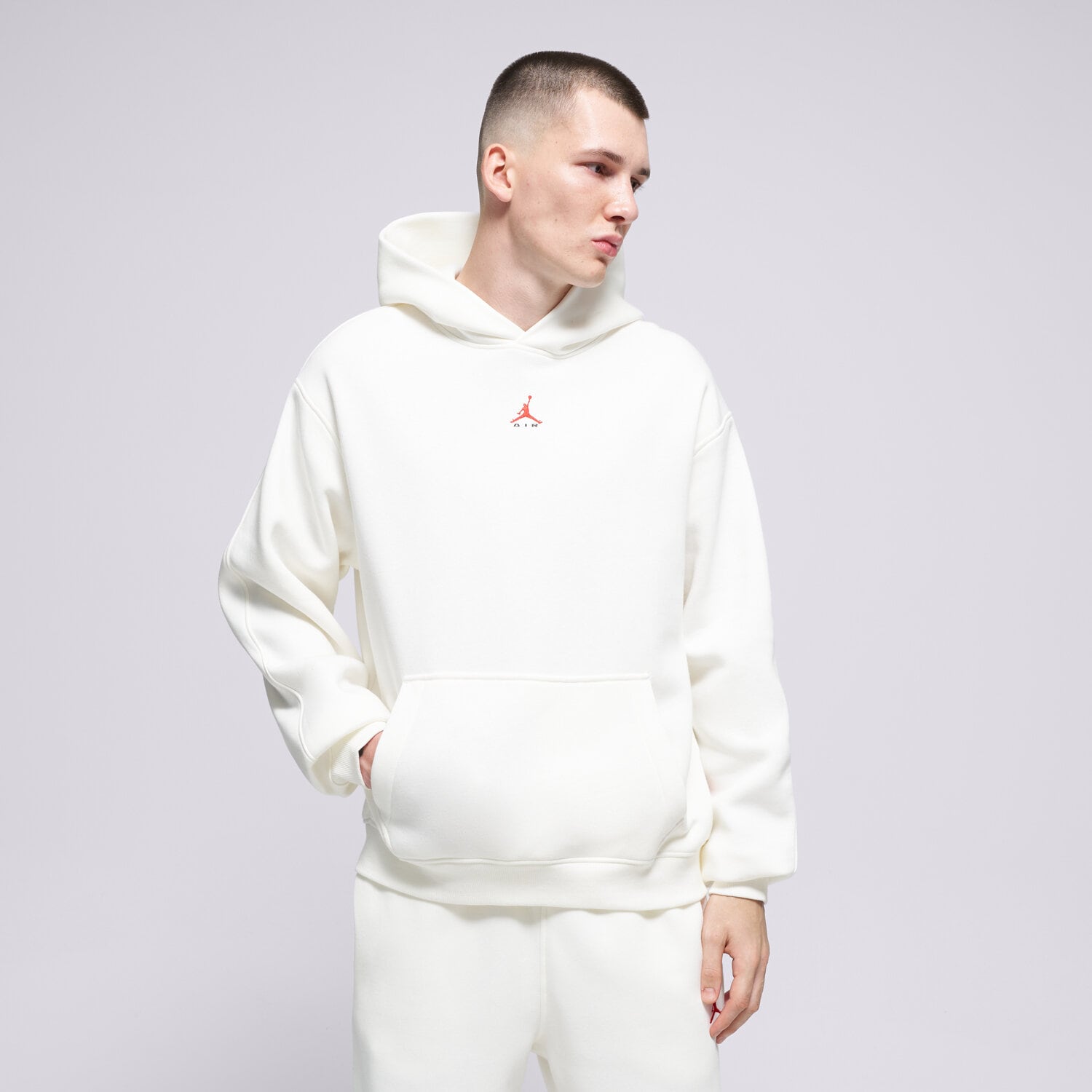 Bluza męska JORDAN BLUZA Z KAPTUREM M J BRK ST PO HD BB IU0249-133 BIAŁY