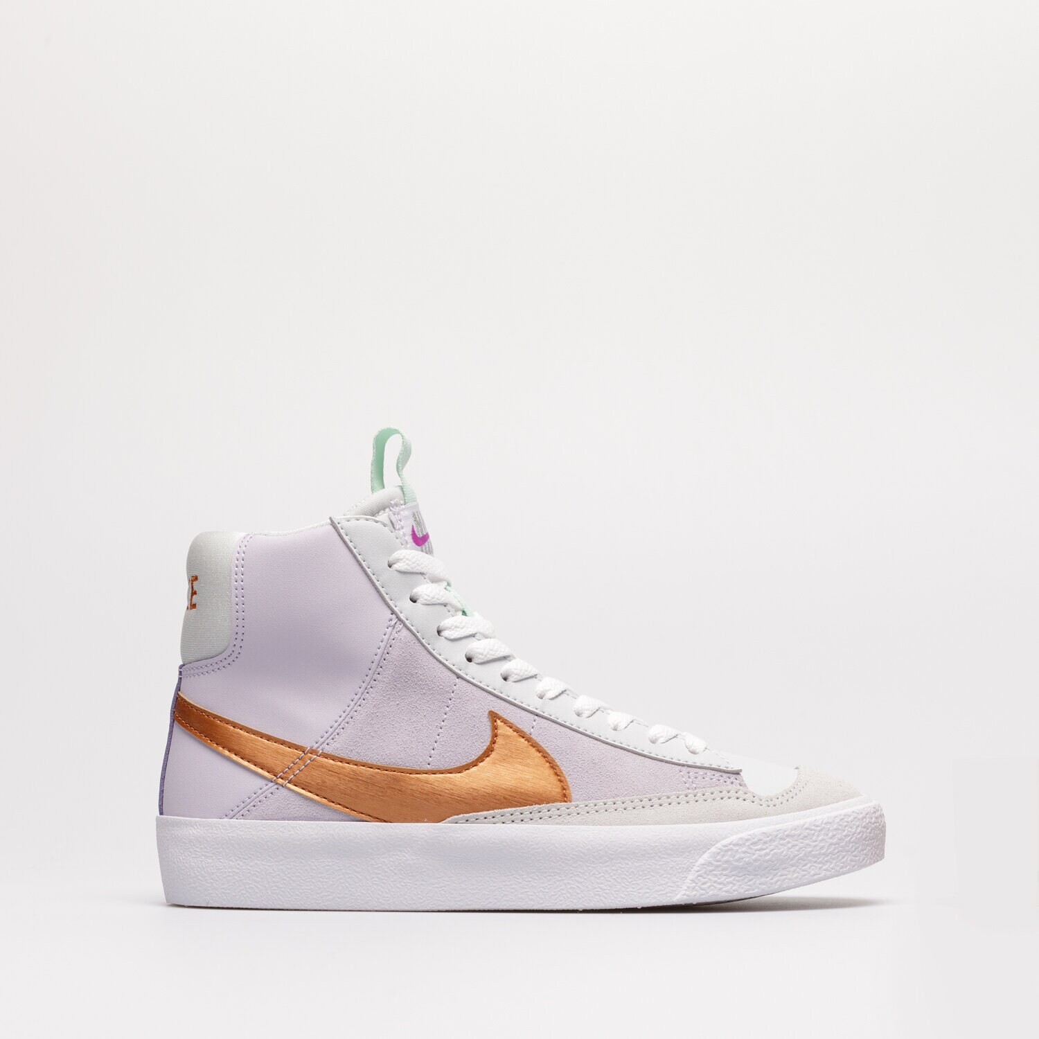 Buty sneakersy dla dzieci NIKE BLAZER MID '77 D (GS) DQ6084-500 BIAŁY