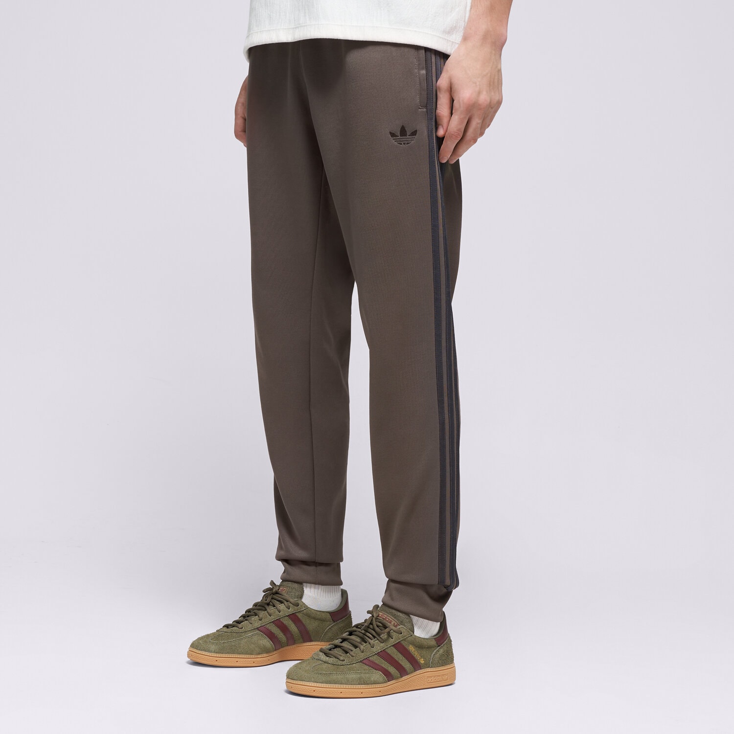Spodnie sportowe męskie ADIDAS SPODNIE SST TP KT5041 KHAKI