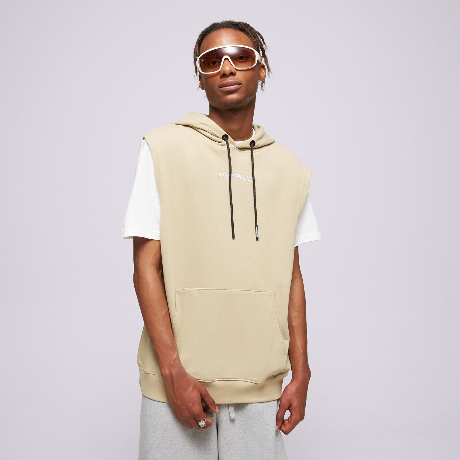 Bezrękawniki męskie sportowe SPRAYGROUND BEZRĘKAWNIK SP159 SP159-BROWN BRĄZOWY