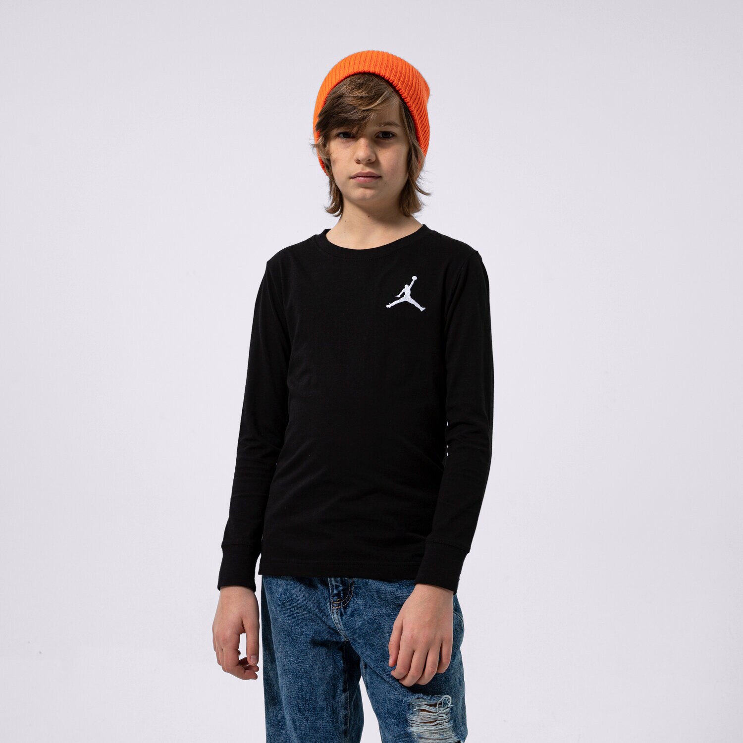 Koszulka, t-shirt dla dzieci JORDAN T-SHIRT JUMPMAN AIR EMROIDERY BOY 95A903-023 CZARNY