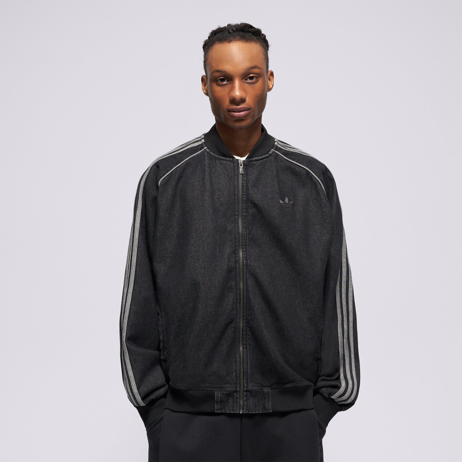 Bluza męska ADIDAS BLUZA ROZPINANA SST TT KS4963 CZARNY
