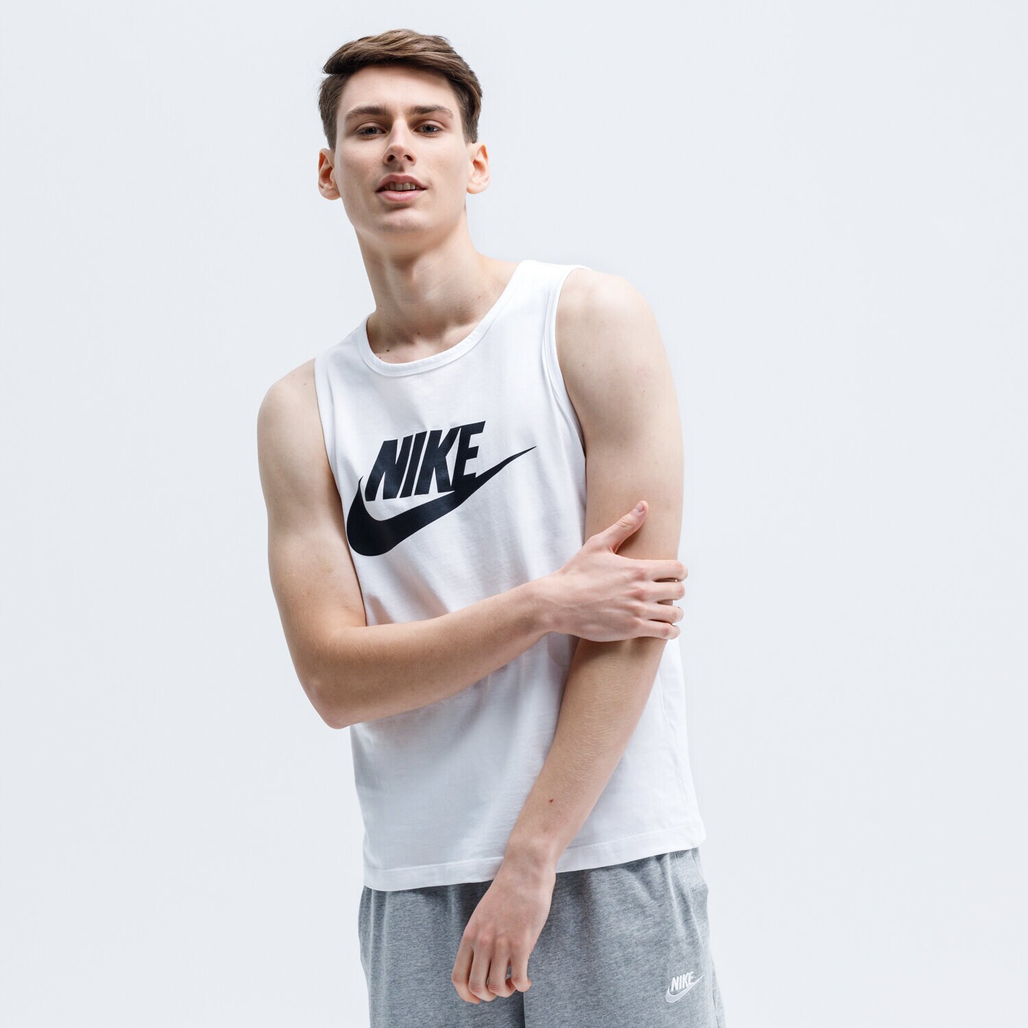 Koszulka, t-shirt sportowy męski NIKE TANK SPORTSWEAR AR4991-101 BIAŁY