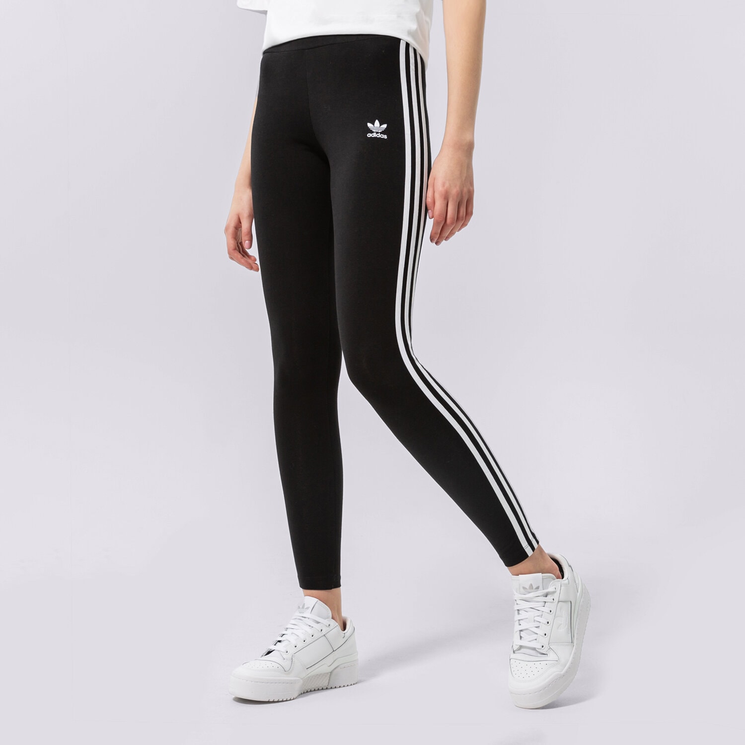 Spodnie sportowe damskie ADIDAS LEGGINGS 3 STRIPES TIGHT HD2350 CZARNY