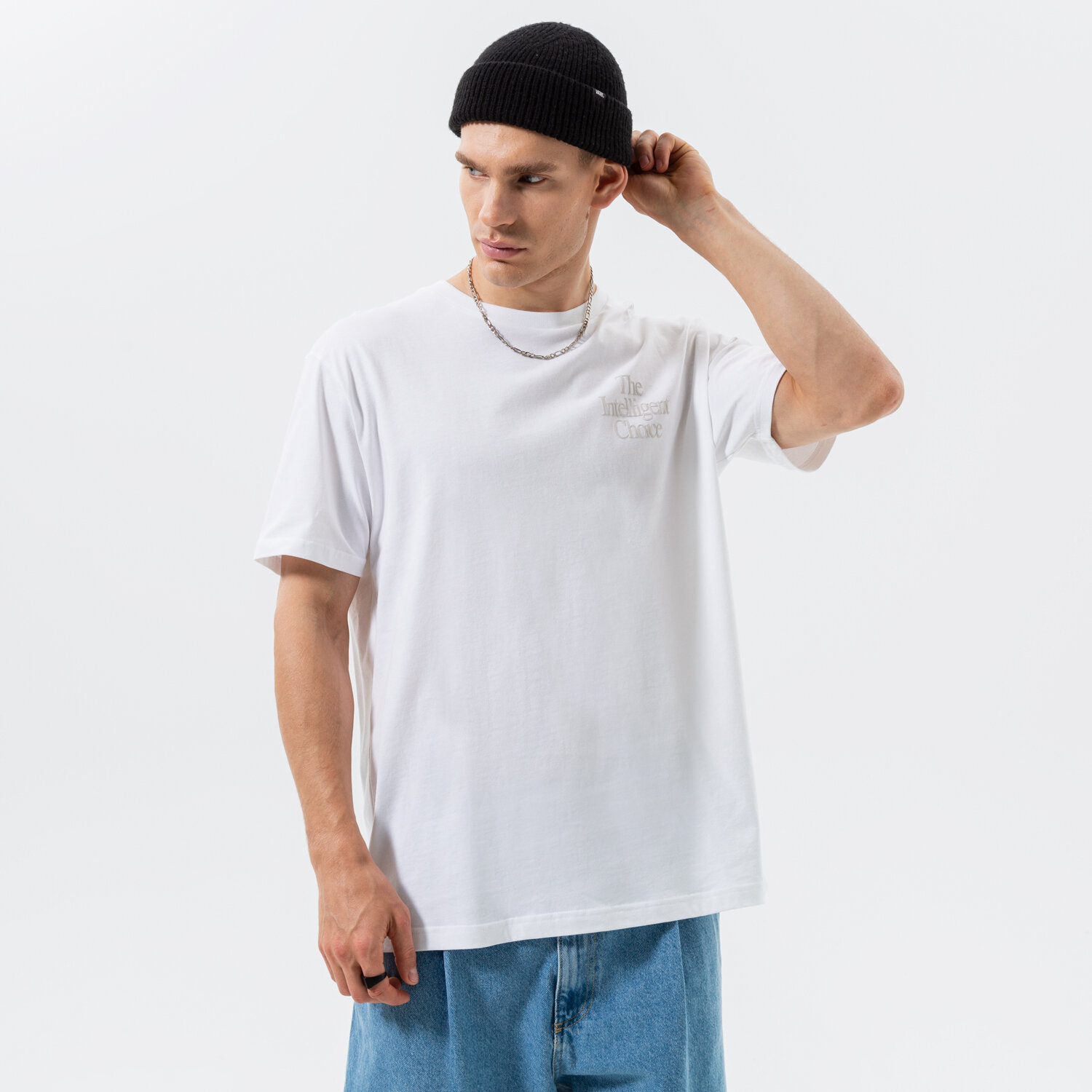 Koszulka, t-shirt sportowy męski NEW BALANCE T-SHIRT ATHLETICS INTELLIGENT CHOICE MT23502WT BIAŁY