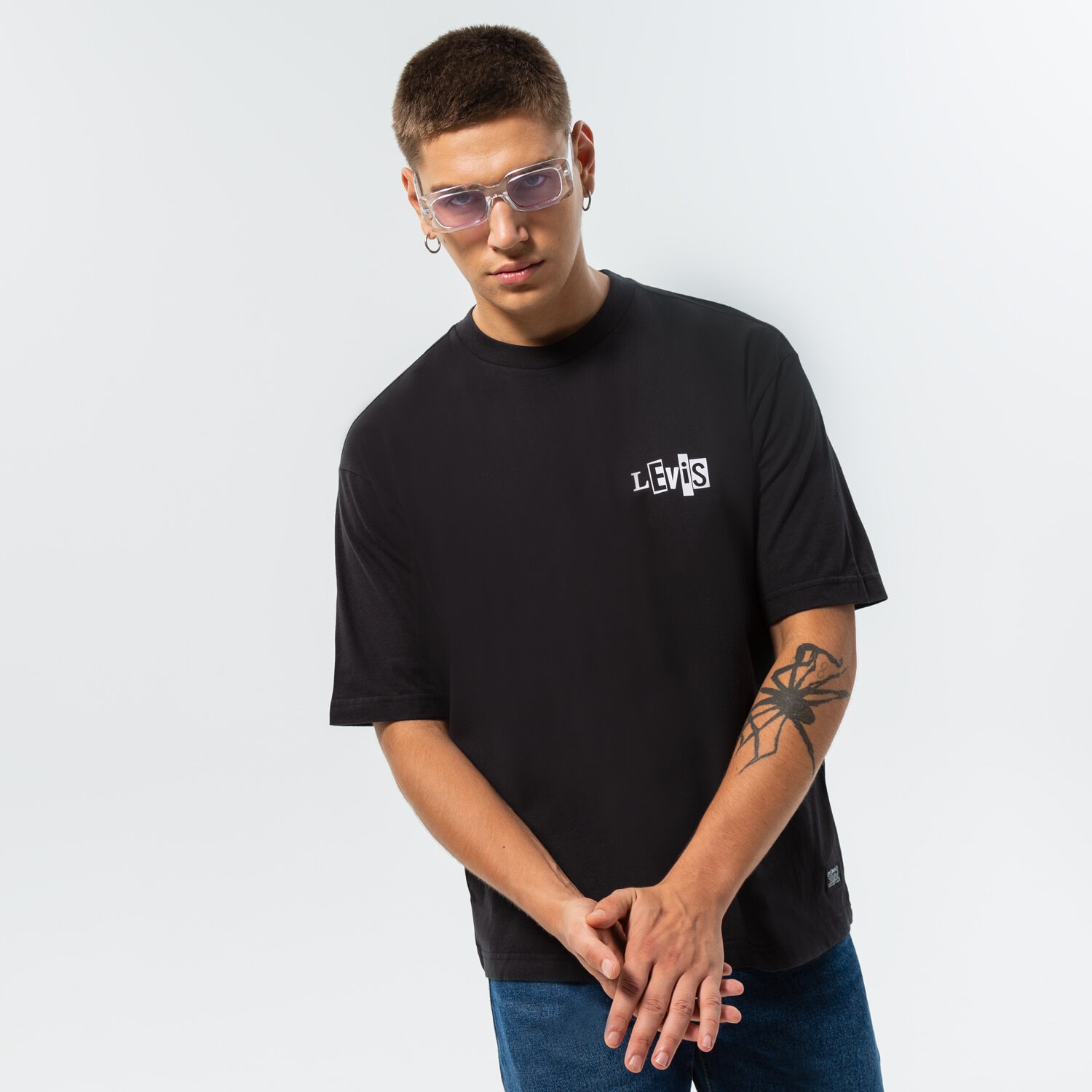 Koszulka, t-shirt sportowy męski LEVI'S T-SHIRT SKATE GRAPHIC BOX TEE A1005-0000 CZARNY