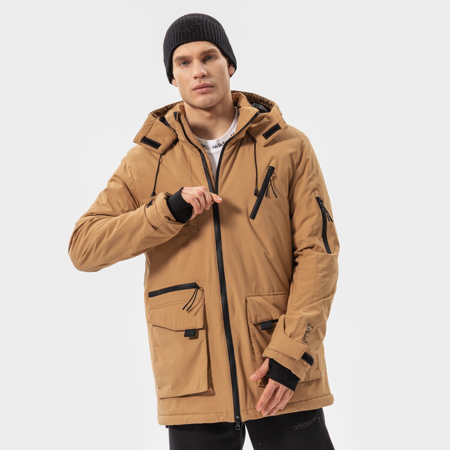 Kurtka zimowa męska CONFRONT KURTKA ZIMOWA TECH CITY JACKET BEIGE CF321KUM19001 BEŻOWY