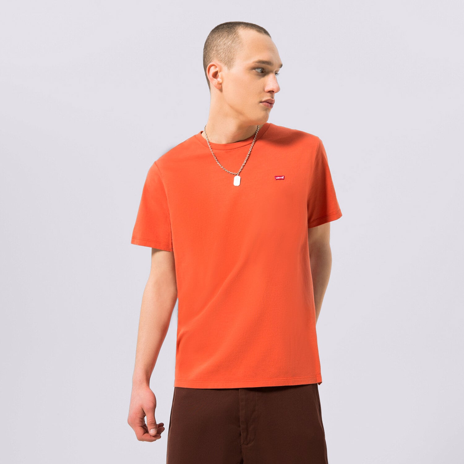 Koszulka, t-shirt sportowy męski LEVI'S T-SHIRT SS ORIGINAL HM 56605-0154 CZERWONY
