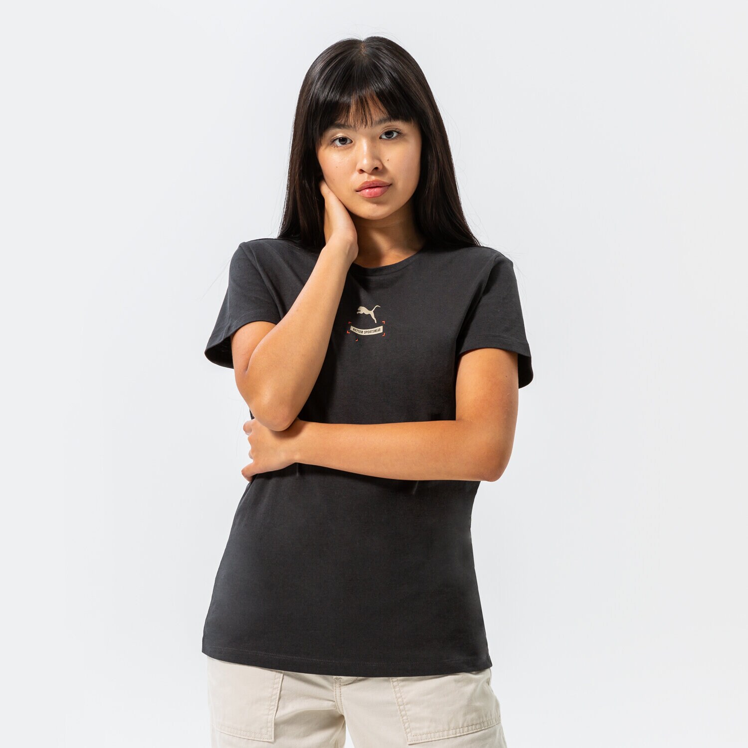 Koszulka, t-shirt damski PUMA T-SHIRT BETTER TEE 670040 75 CZARNY