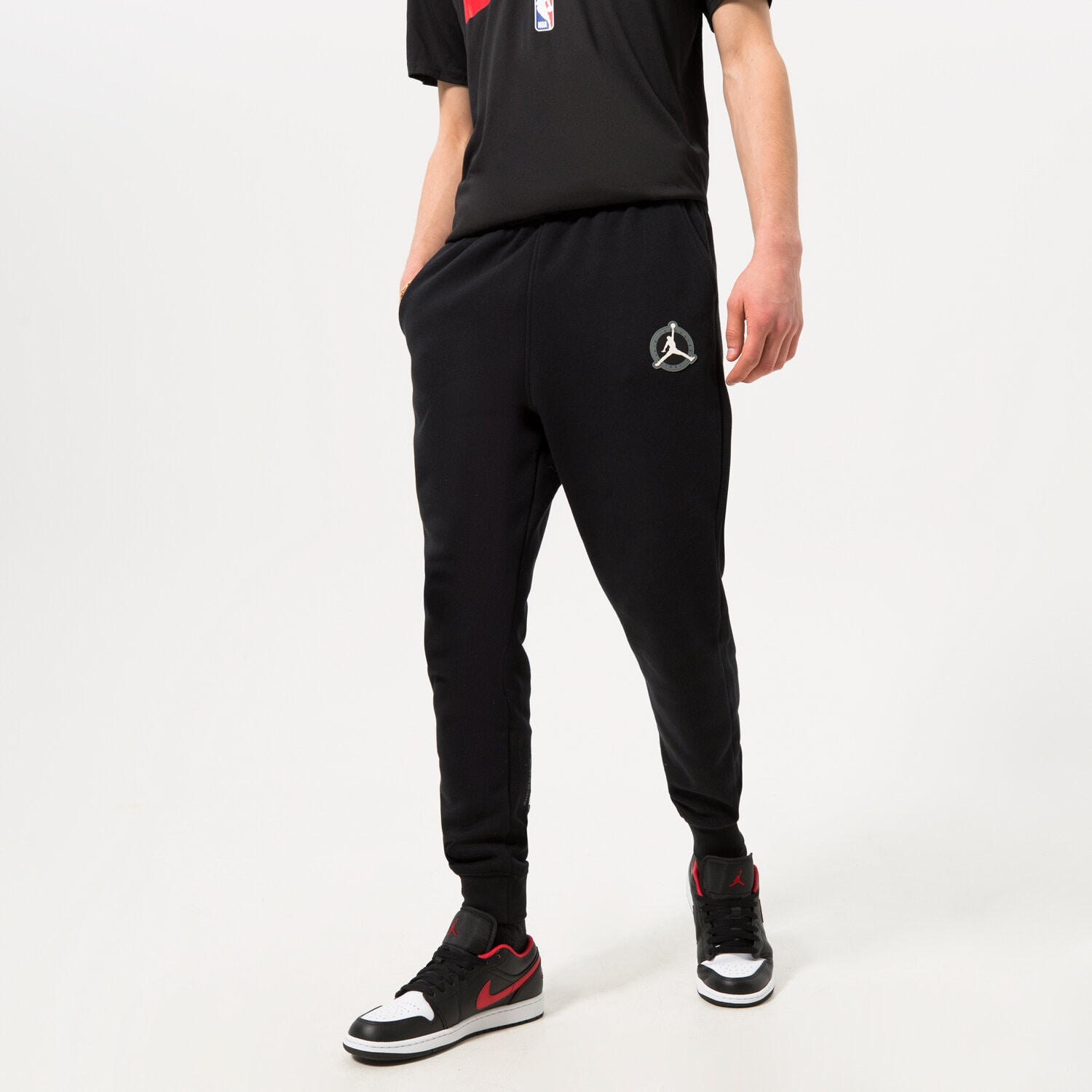 Spodnie sportowe męskie JORDAN SPODNIE M J FLT MVP HBR FLC PANT 2 DV7596-010 CZARNY