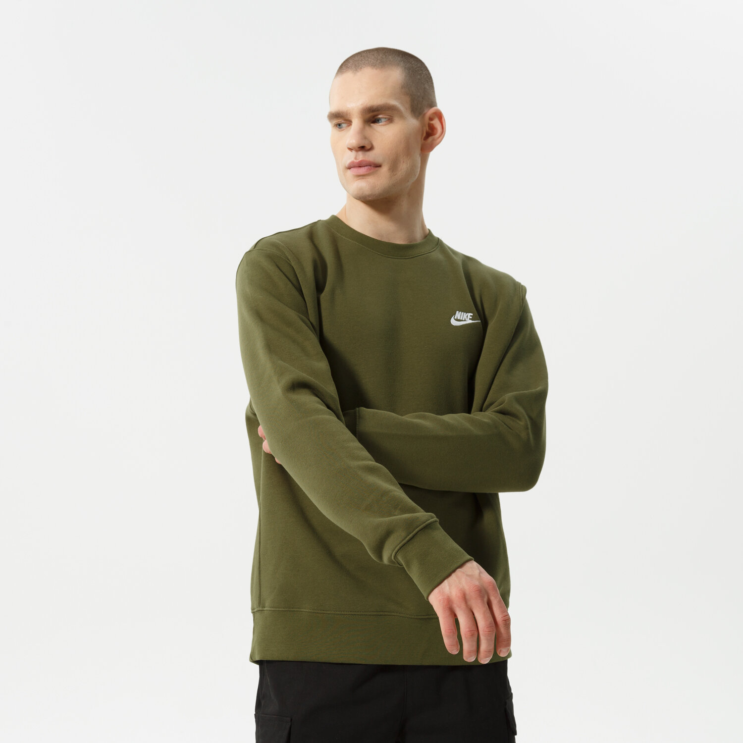 Bluza męska NIKE BLUZA SPORTSWEAR CLUB FLEECE BV2662-327 KHAKI