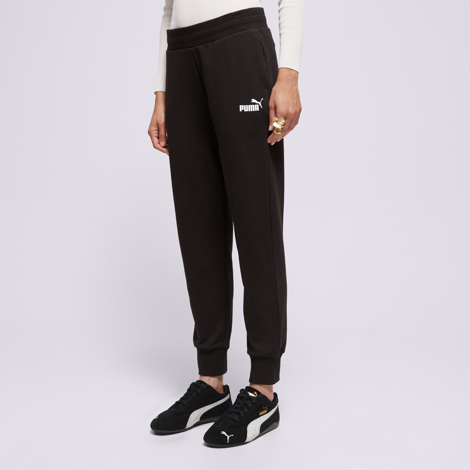 Spodnie sportowe damskie PUMA SPODNIE ESS SWEATPANTS TR CL 586842 01 CZARNY