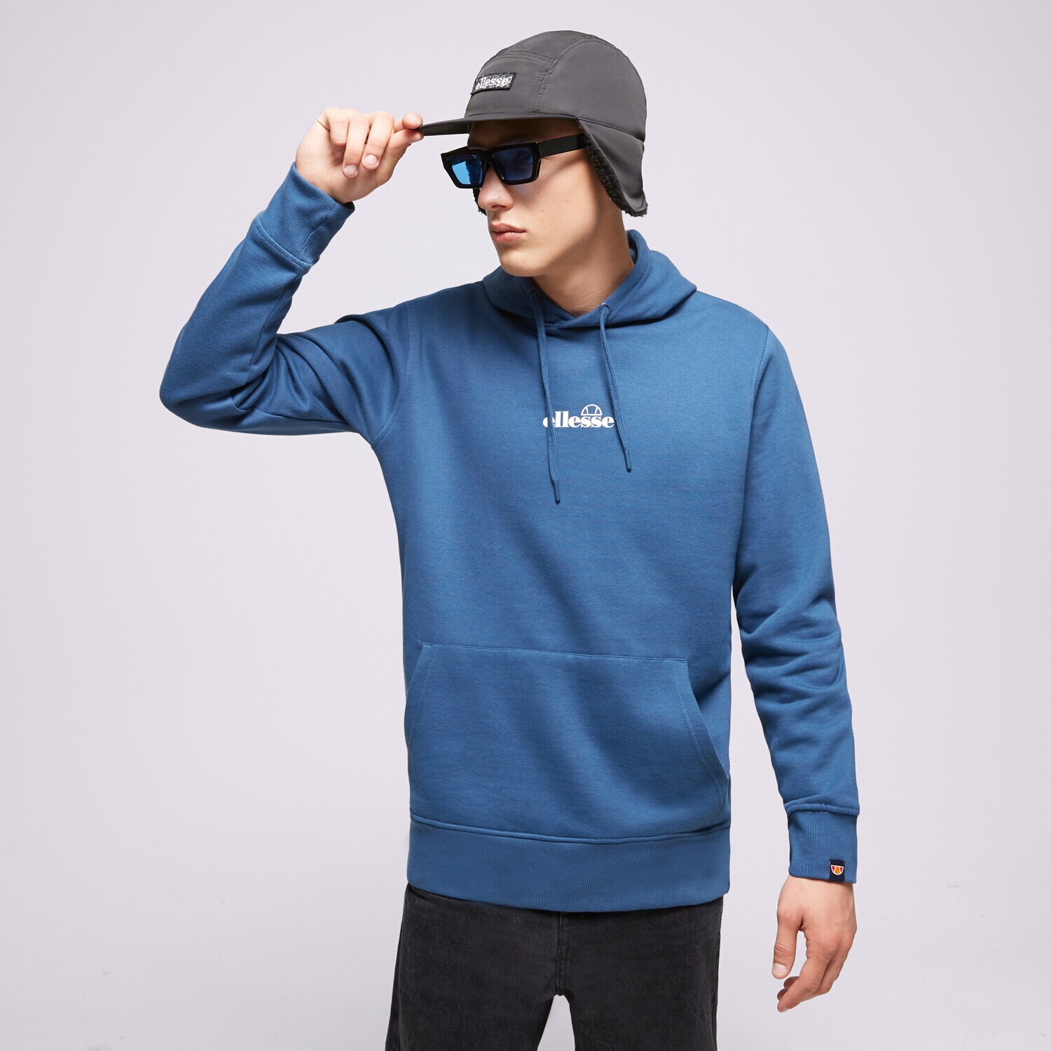 Bluza męska ELLESSE BLUZA Z KAPTUREM PERSHUTA BLUE OH HOODY SHP16466402 NIEBIESKI