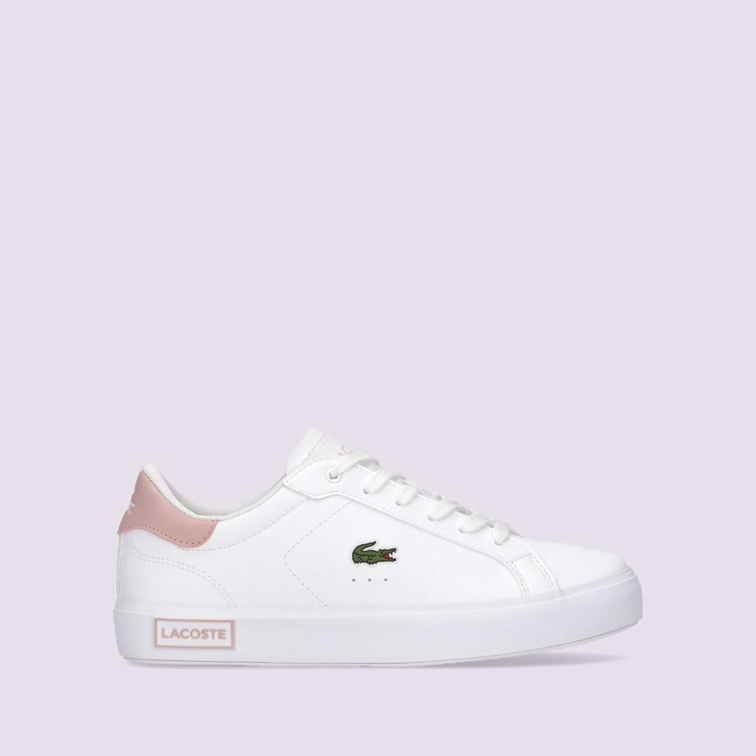 Buty sneakersy dla dzieci LACOSTE POWERCOURT 0721 1 SUJ 741SUJ00141Y9 BIAŁY