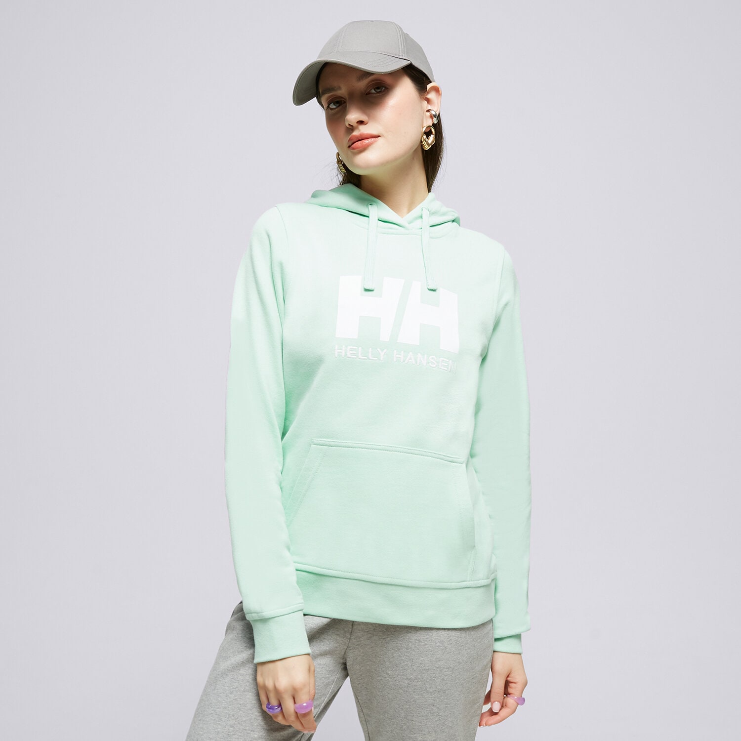 Bluza damska HELLY HANSEN BLUZA Z KAPTUREM W HH LOGO HOODIE 33978419 ZIELONY