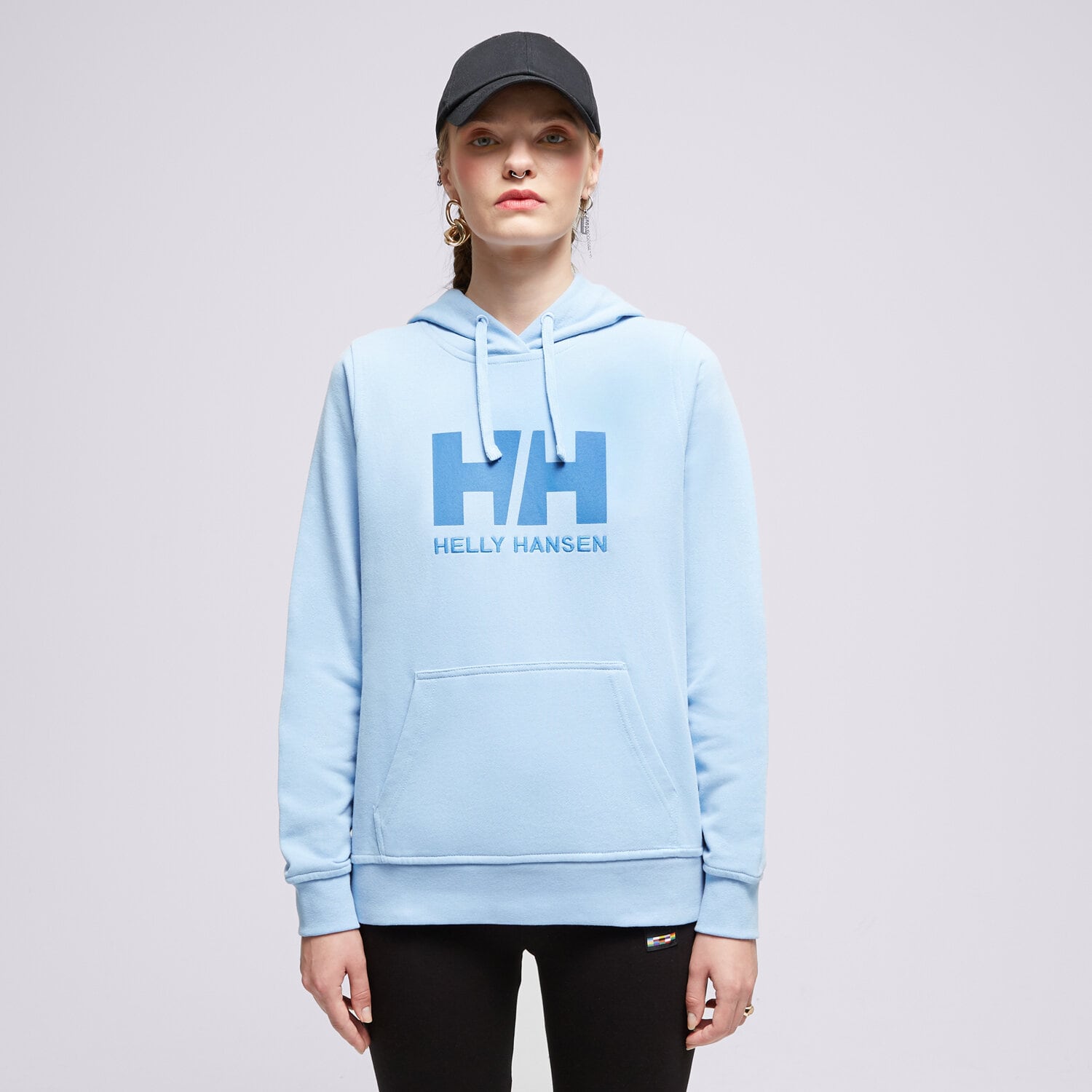 Bluza damska HELLY HANSEN BLUZA Z KAPTUREM W HH LOGO HOODIE 33978627 NIEBIESKI