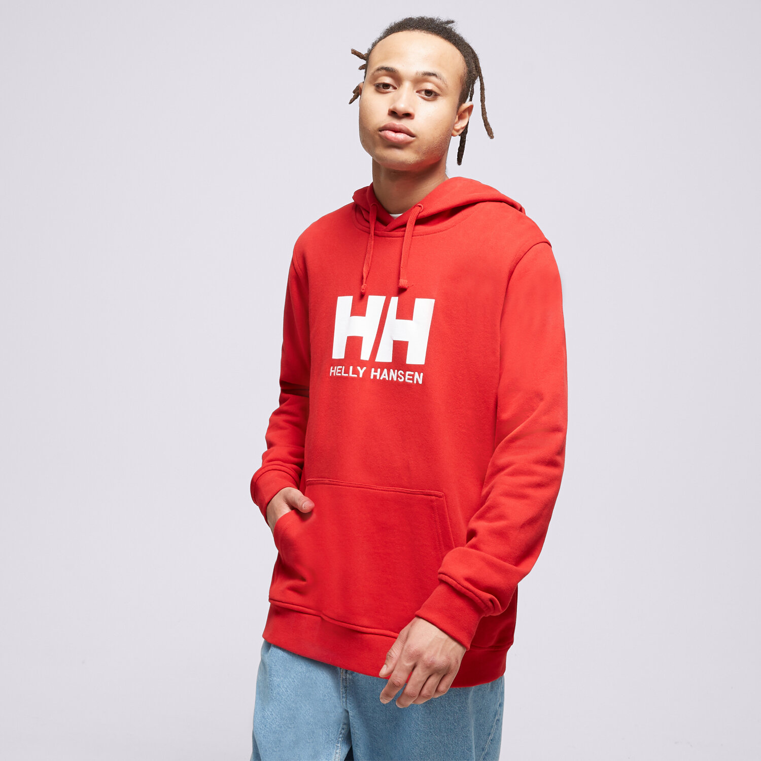 Bluza męska HELLY HANSEN BLUZA Z KAPTUREM HH LOGO 33977163 CZERWONY