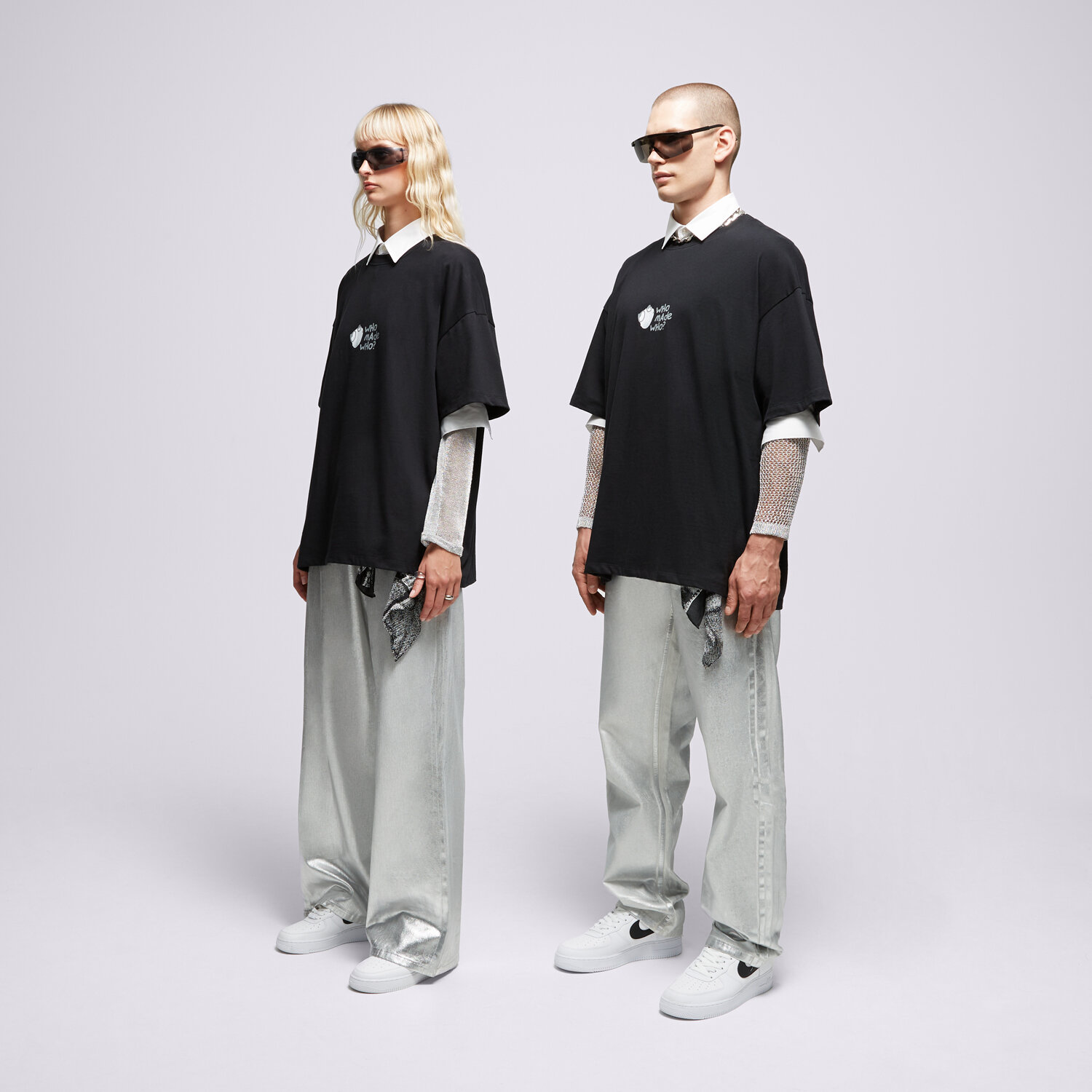 Koszulka, t-shirt damski S.NOW JOB SIZEER T SHIRT “WHO MADE WHO”-BLACK SI123TSU50002 CZARNY