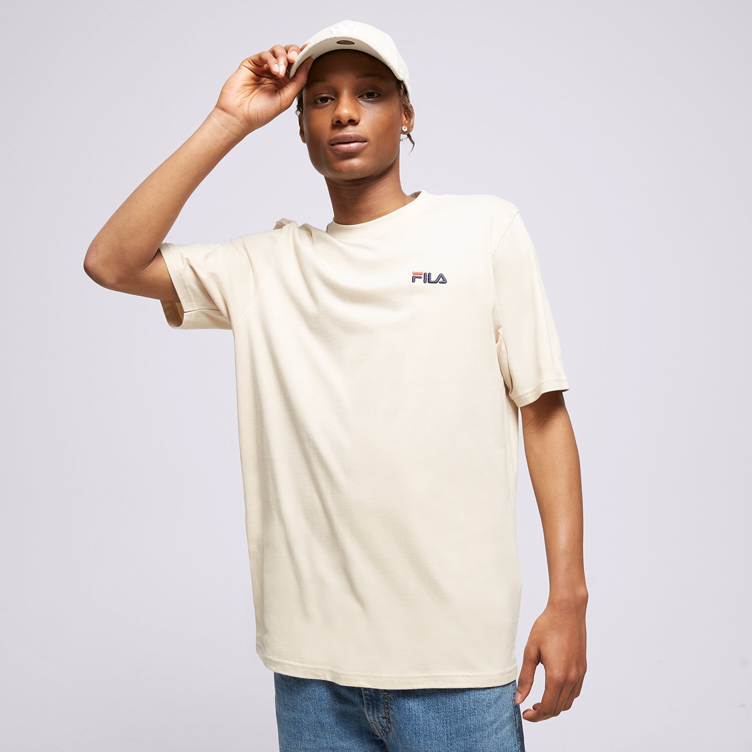 Koszulka, t-shirt sportowy męski FILA T-SHIRT DRINGO SS23SPM229513 SZARY