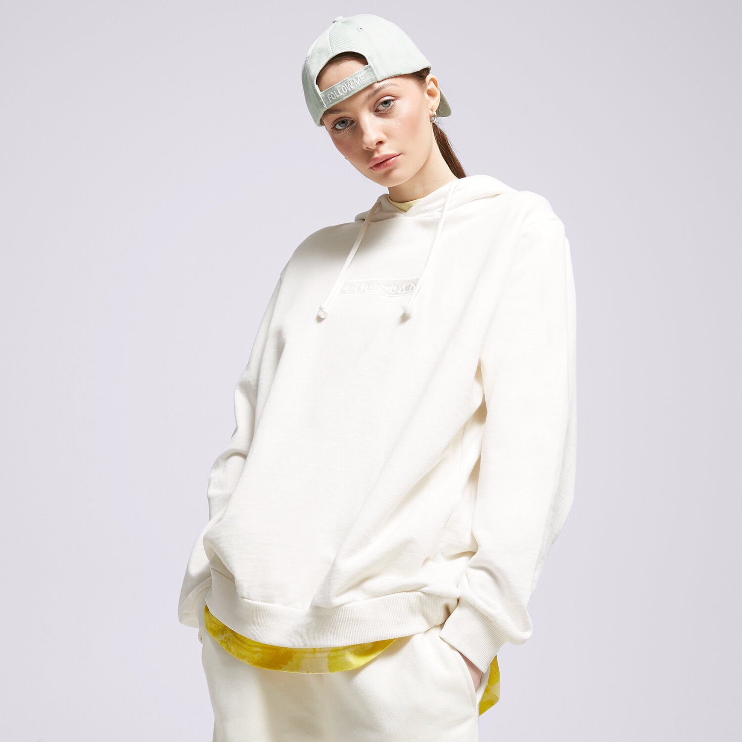 Bluza damska ELLESSE BLUZA Z KAPTUREM ODINA OH HOODY OFF WHT SGR17899904 BIAŁY