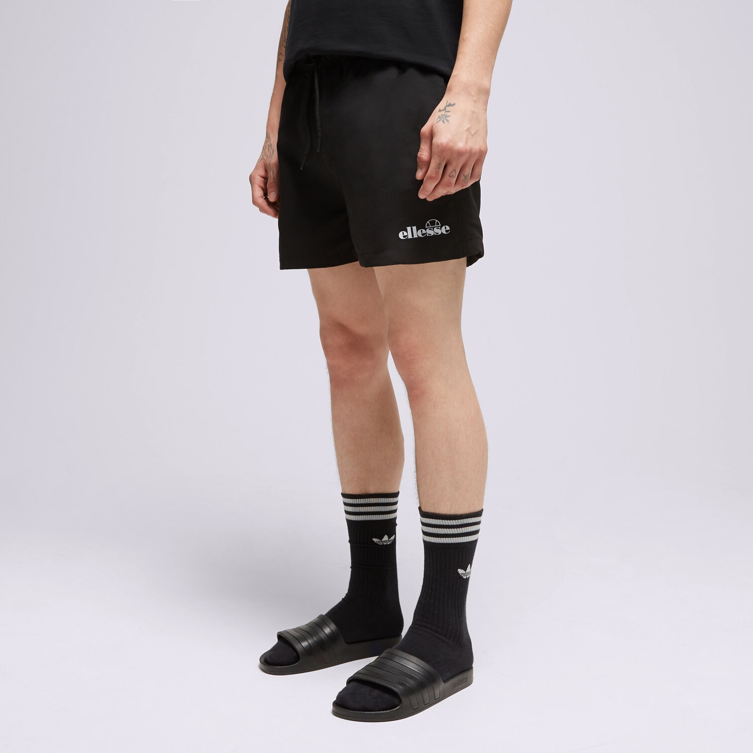Krótkie spodenki, szorty męskie ELLESSE SZORTY LAMINA SWIM SHORT BLK SHP16468011 CZARNY