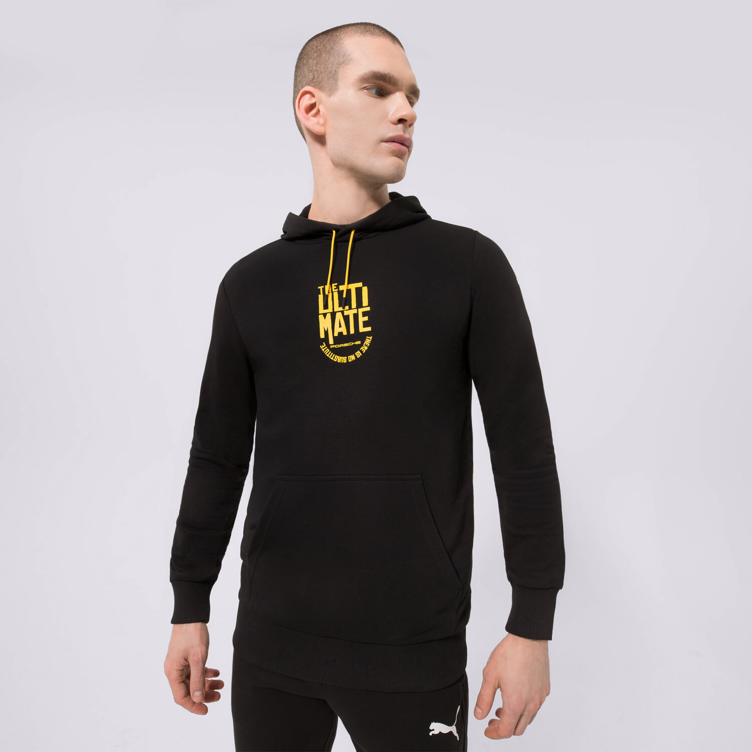 Bluza męska PUMA BLUZA Z KAPTUREM PUMA PL GRAPHIC HOODIE 534833-01 CZARNY