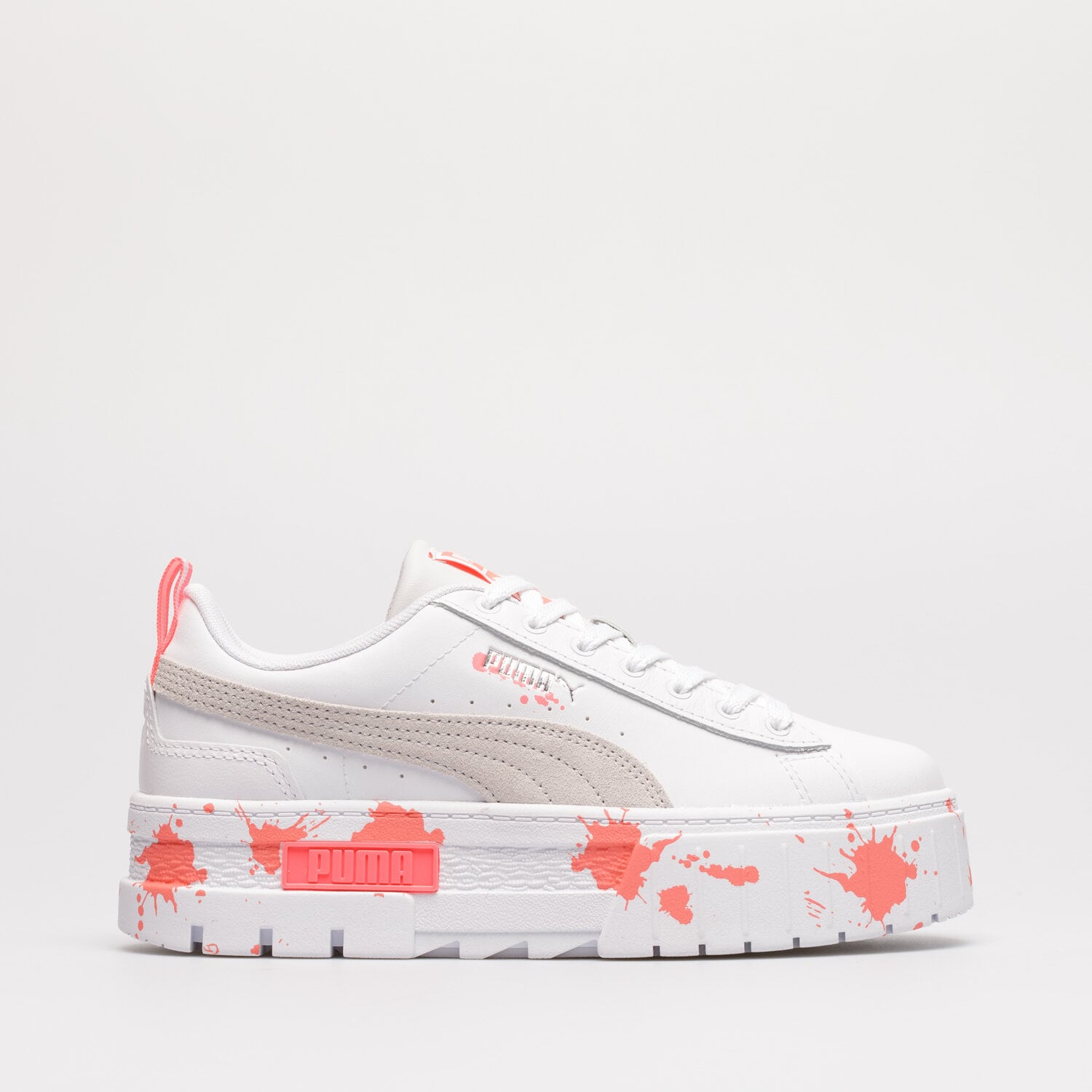 Buty sneakersy damskie PUMA MAYZE PAINT SPLASH WNS PUMA 387143-01 BIAŁY