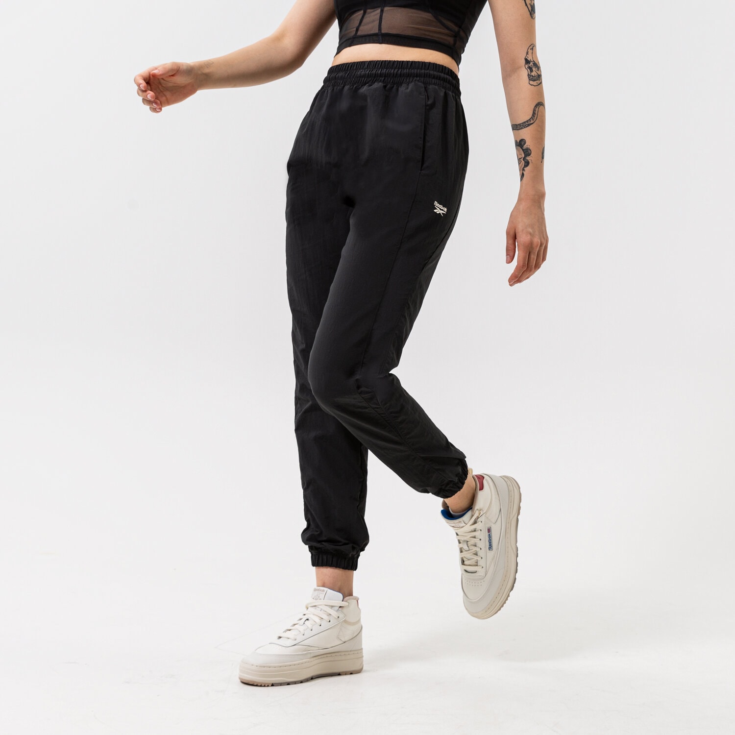 Spodnie sportowe damskie REEBOK SPODNIE CL AE FR TP HH9753 CZARNY