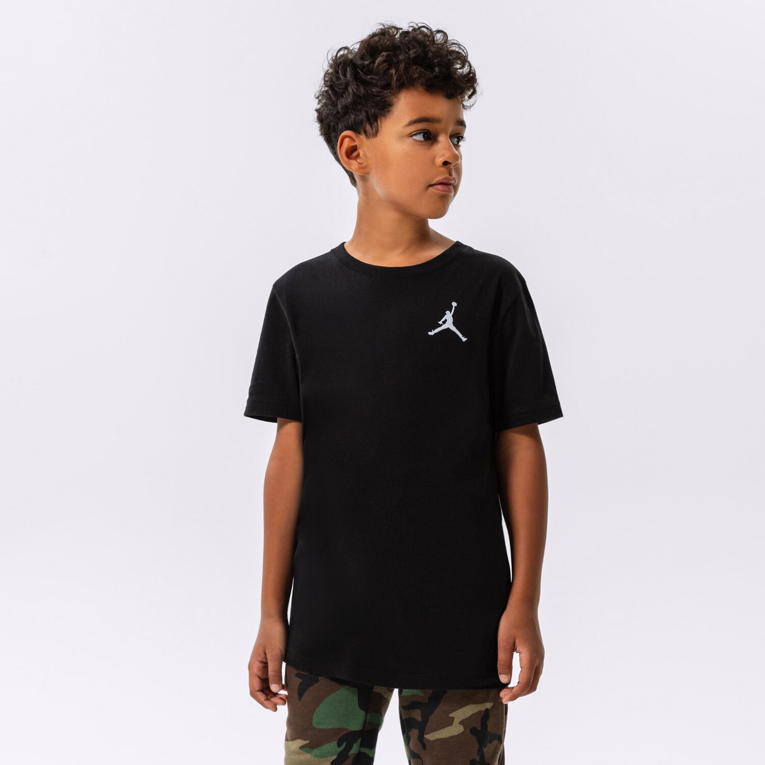 Koszulka, t-shirt dla dzieci JORDAN T-SHIRT JUMPMAN AIR EMB BOY 95A873-023 CZARNY