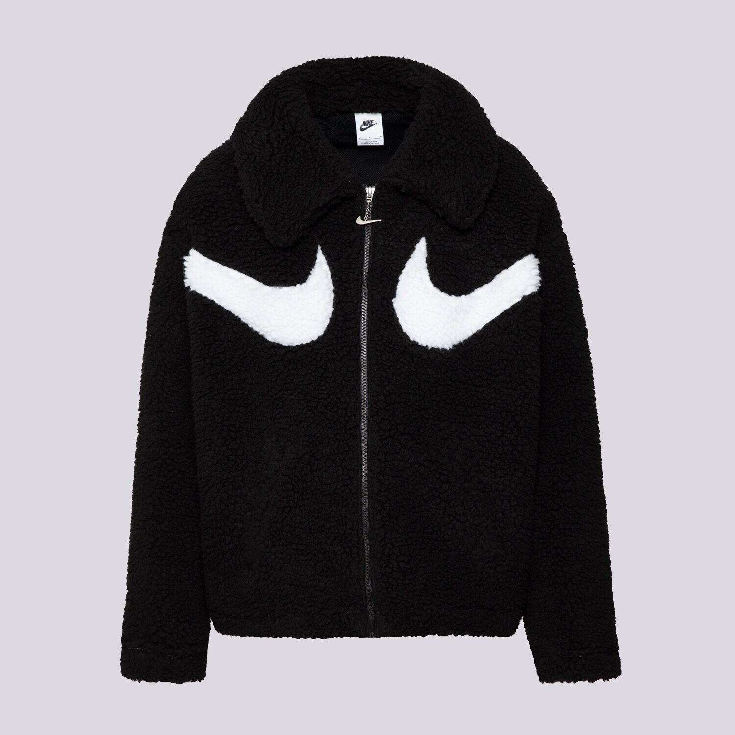 Kurtka zimowa damska NIKE KURTKA ZIMOWA W NSW SWSH SHRPA GX FZ JKT DD5620-010 CZARNY