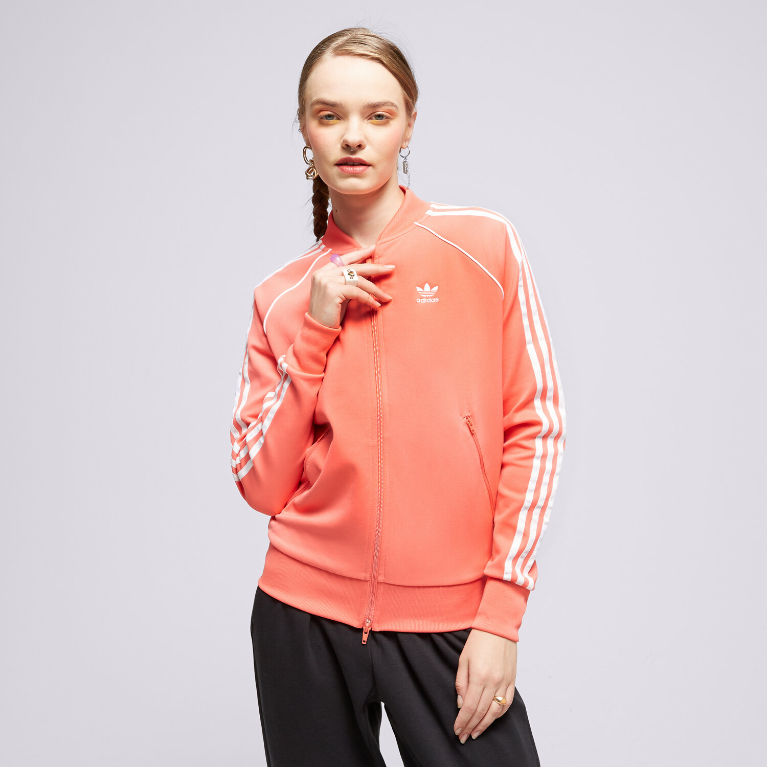 Bluza damska ADIDAS BLUZA ROZPINANA SST TRACKTOP PB  HE9564 POMARAŃCZOWY