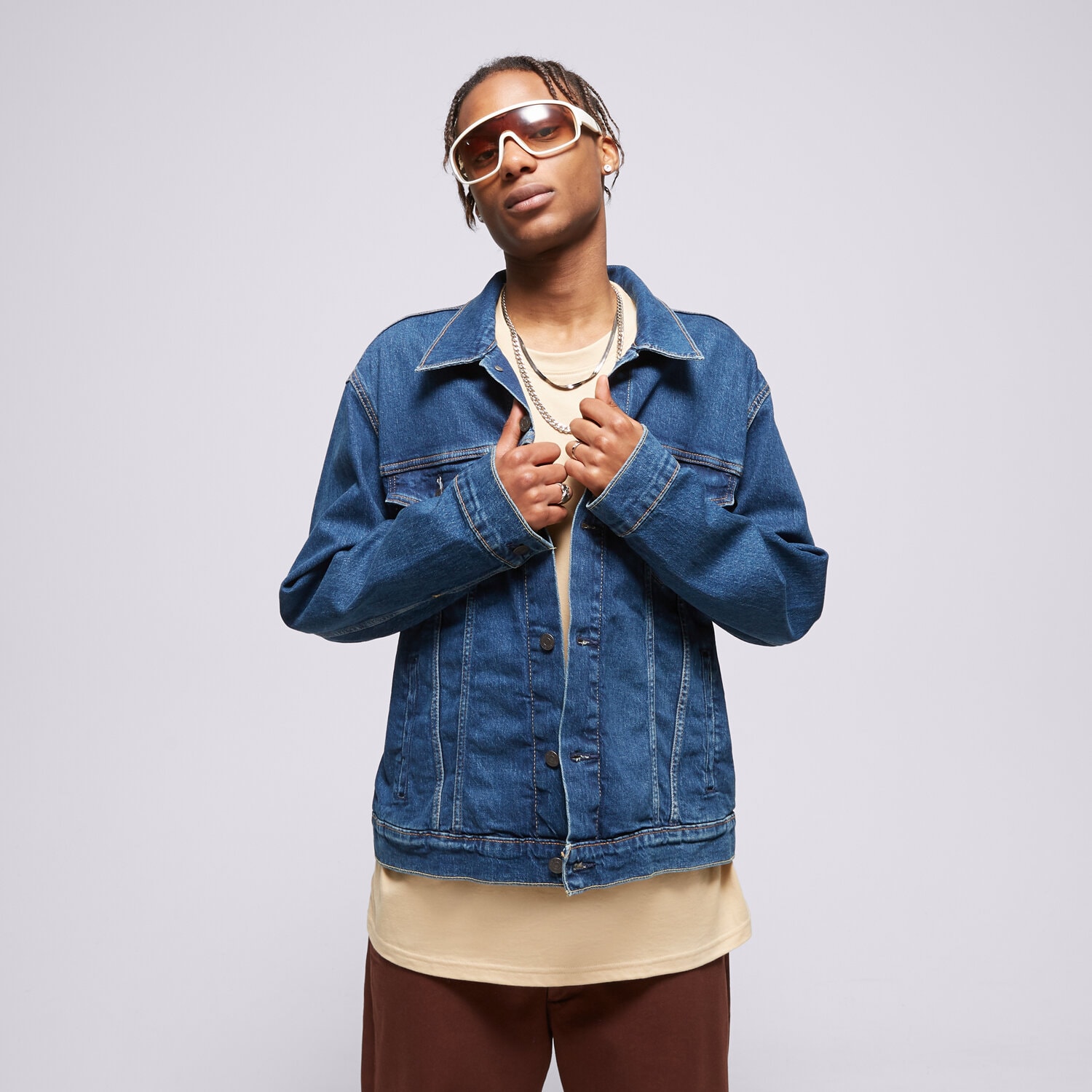 Kurtka wiosenna / jesienna męska LEVI'S KURTKA THE TRUCKER JACKET 723340657 NIEBIESKI
