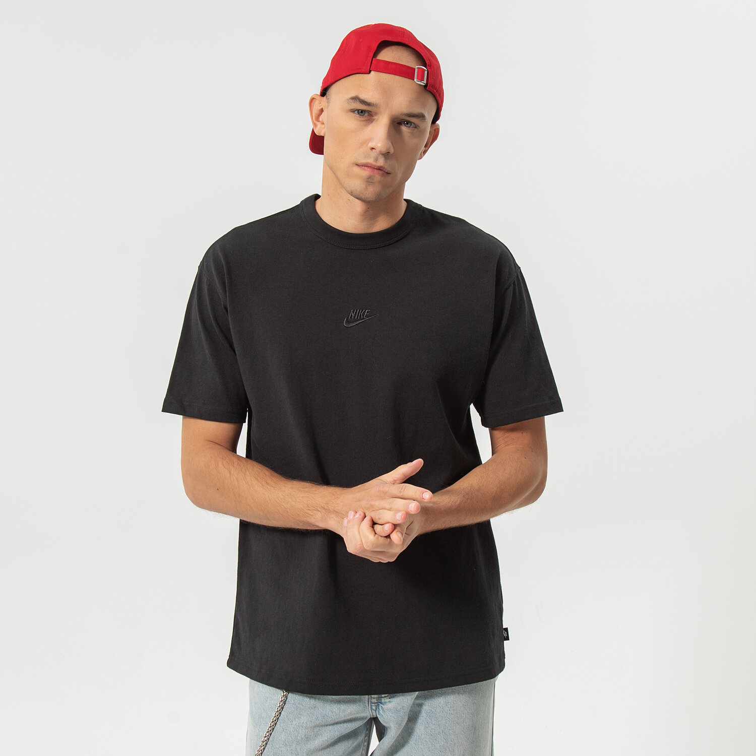 Koszulka, t-shirt sportowy męski NIKE T-SHIRT M NSW PREM ESSNTL SUST TEE DO7392-010 CZARNY