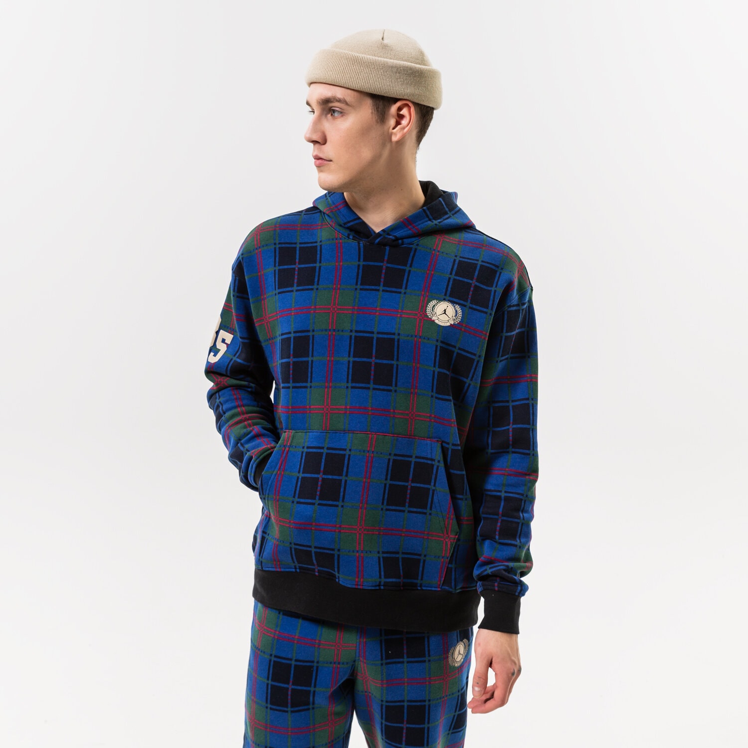 Bluza męska JORDAN BLUZA M J ESSENTIAL HOL PLD FLEECE DV1578-333 MULTICOLOR